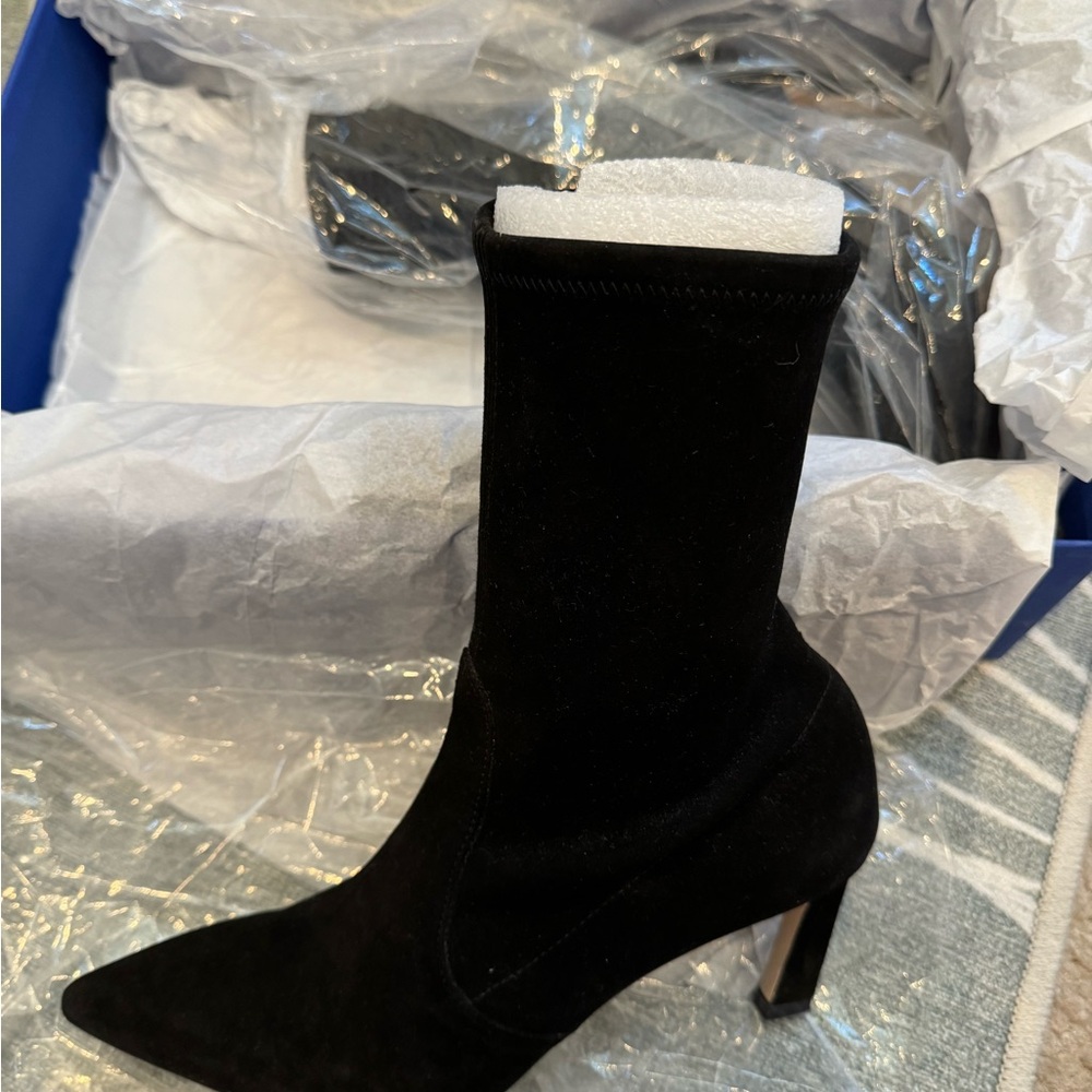 Stuart Whitman Rapture 75 Black Heeled Boots